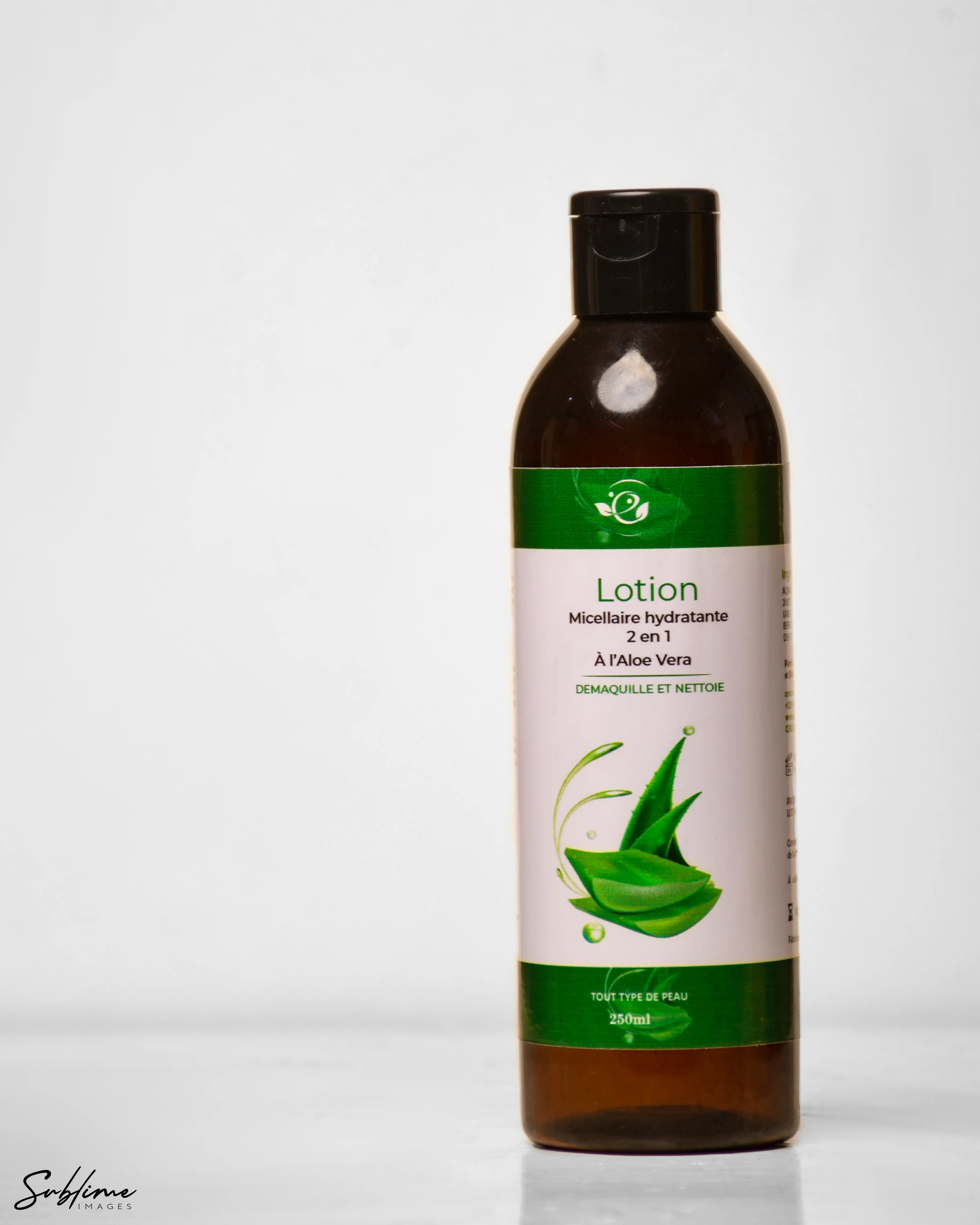 Lotion micellaire hydratante à l'aloe vera